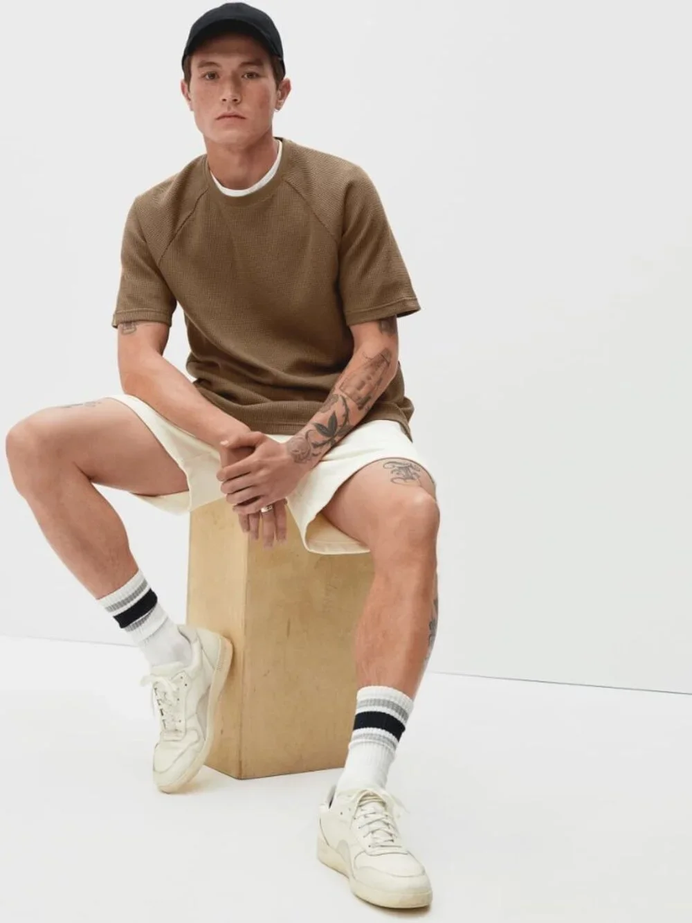 👕 Everlane Waffle Weave Thermal Tee Bundle - 2 NWT - Size XXL - Walnut - Picture 5 of 5